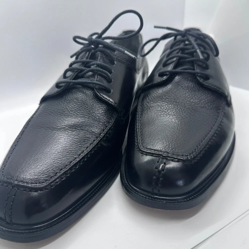 Men's‎ Florsheim Black Leather Lace Up Dress Shoes 18148-01 Size 10 D